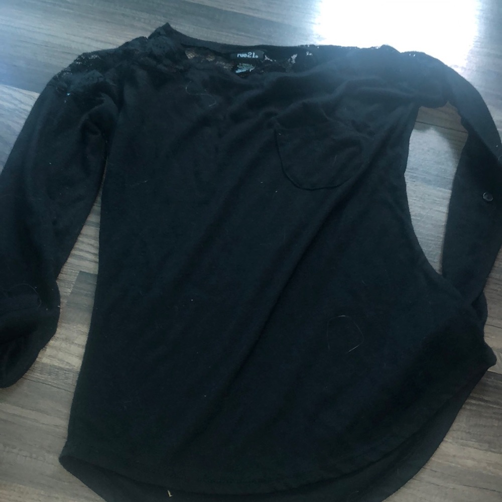 Black Lace Shirt